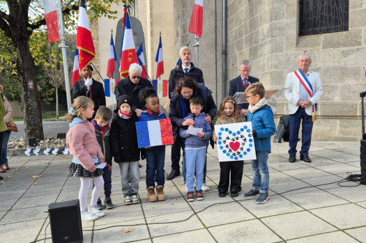 Commémorations du 11 novembre pour l'école La Chartreuse